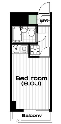 梅ヶ丘駅の賃貸 59,000円 間取り図