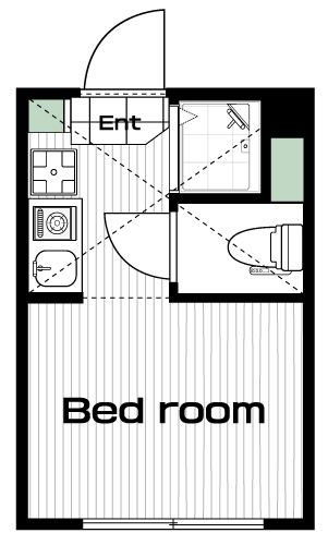 新井薬師前駅の賃貸 63,000円 間取り図