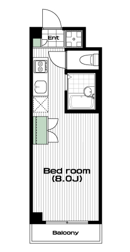 蓮根駅の賃貸 61,500円 間取り図