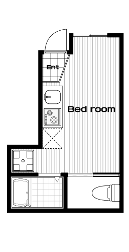 椎名町駅の賃貸 50,000円 間取り図