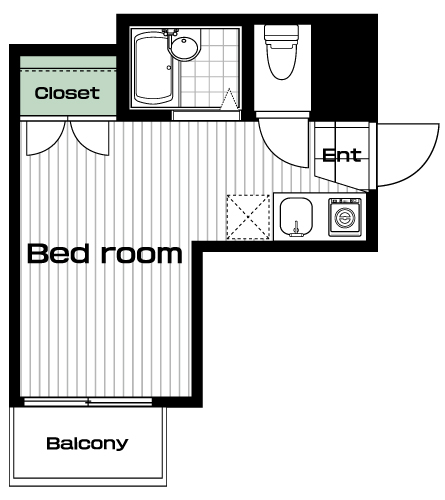 国領駅の賃貸 56,000円 間取り図