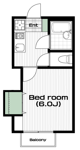 武蔵小金井駅の賃貸 56,000円 間取り図