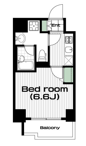 板橋本町駅の賃貸 88,000円 間取り図