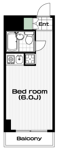 雪が谷大塚駅の賃貸 60,000円 間取り図