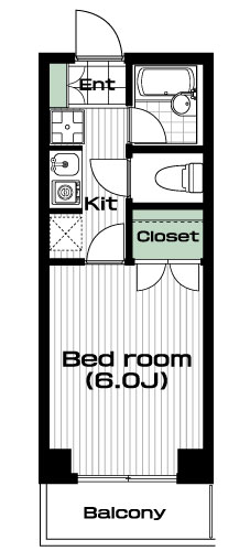 向ヶ丘遊園駅の賃貸 60,000円 間取り図