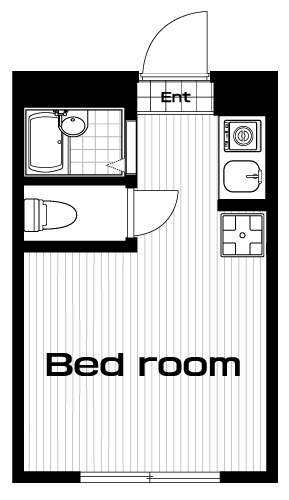 八幡山駅の賃貸 52,000円 間取り図