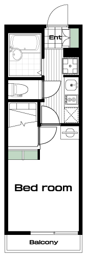 調布駅の賃貸 60,000円 間取り図