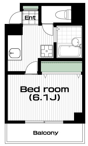 大塚・帝京大学駅の賃貸 55,000円 間取り図