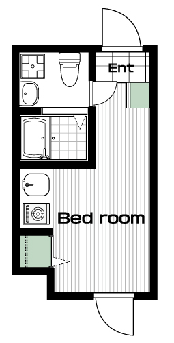 早稲田駅の賃貸 85,000円 間取り図