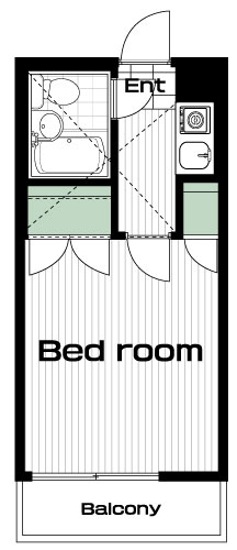 武蔵小金井駅の賃貸 47,000円 間取り図