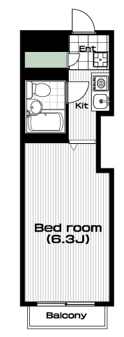 祖師ヶ谷大蔵駅の賃貸 52,000円 間取り図
