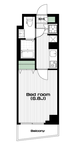 亀戸駅の賃貸 80,000円 間取り図