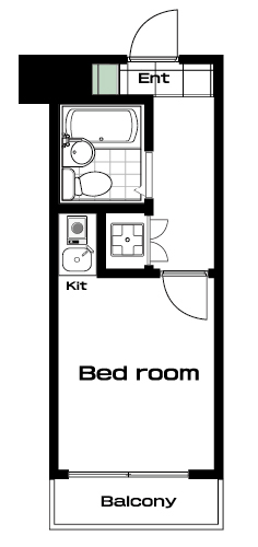 三軒茶屋駅の賃貸 51,000円 間取り図