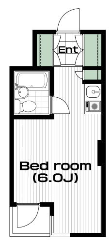 国分寺駅の賃貸 51,000円 間取り図