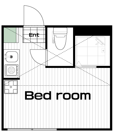 高田馬場駅の賃貸 72,500円 間取り図