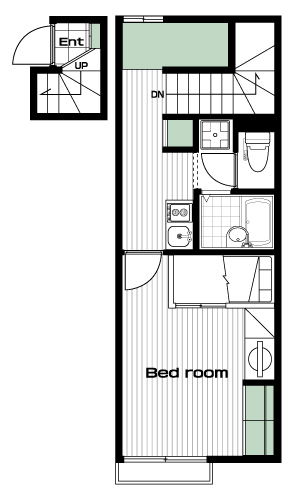 鶴ヶ島駅の賃貸 57,000円 間取り図
