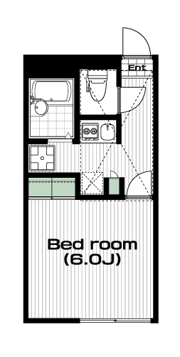 坂戸駅の賃貸 45,000円 間取り図