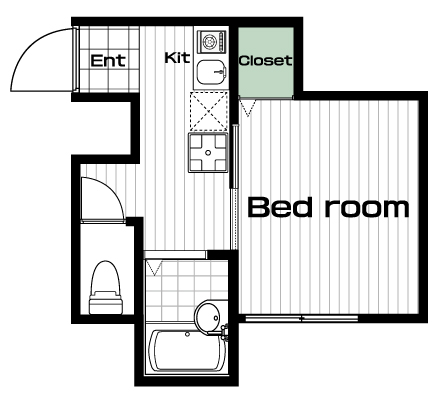 川崎駅の賃貸 67,000円 間取り図