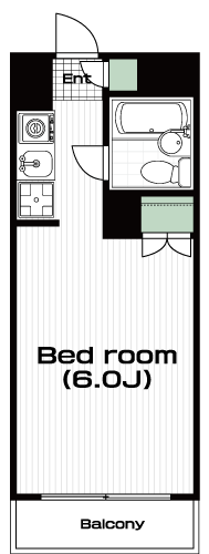武蔵関駅の賃貸 50,000円 間取り図