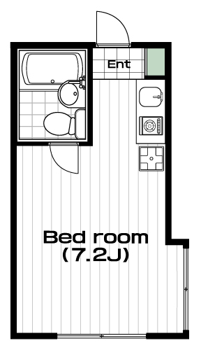 百合ヶ丘駅の賃貸 39,000円 間取り図