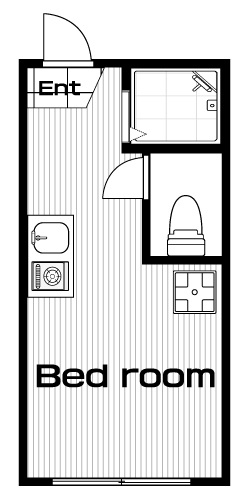 三鷹駅の賃貸 51,000円 間取り図