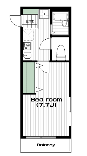 王子神谷駅の賃貸 63,000円 間取り図