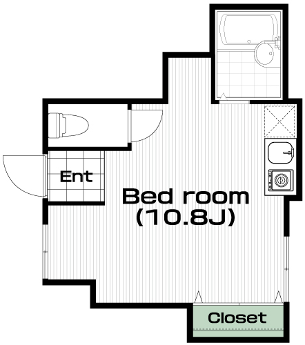 西武柳沢駅の賃貸 63,000円 間取り図