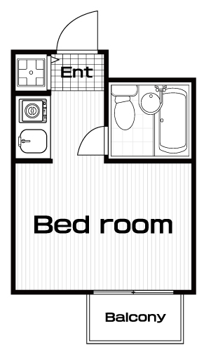 早稲田駅の賃貸 63,000円 間取り図