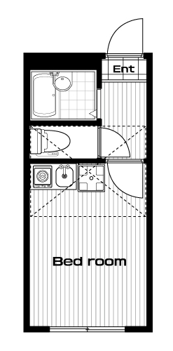 板橋本町駅の賃貸 67,000円 間取り図