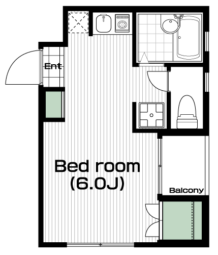 武蔵小金井駅の賃貸 59,000円 間取り図