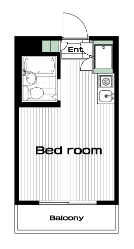 本蓮沼駅の賃貸 57,000円 間取り図