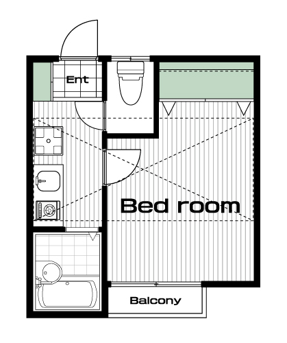 練馬駅の賃貸 66,000円 間取り図