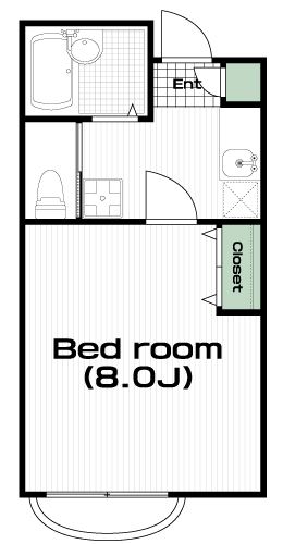 高幡不動駅の賃貸 59,000円 間取り図