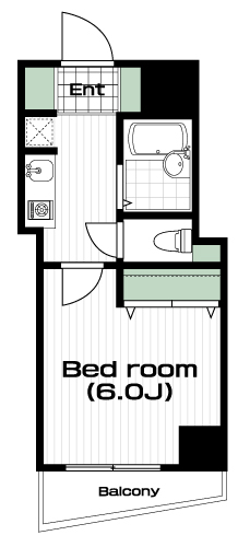 幡ヶ谷駅の賃貸 75,000円 間取り図