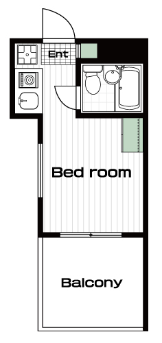 武蔵小金井駅の賃貸 51,000円 間取り図