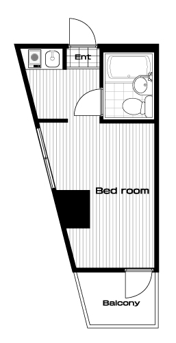 茗荷谷駅の賃貸 60,000円 間取り図