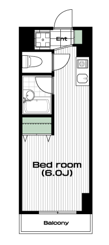 川越駅の賃貸 66,000円 間取り図