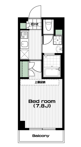 北戸田駅の賃貸 51,500円 間取り図