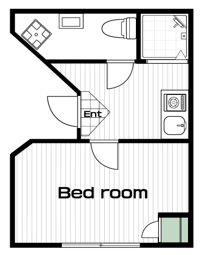 田無駅の賃貸 64,000円 間取り図