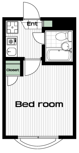 中野駅の賃貸 59,000円 間取り図