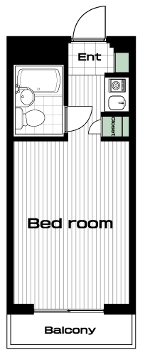 登戸駅の賃貸 40,000円 間取り図