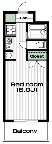 向ヶ丘遊園駅の賃貸 44,000円 間取り図