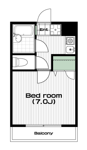 南与野駅の賃貸 43,000円 間取り図