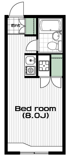 蒲田駅の賃貸 60,000円 間取り図