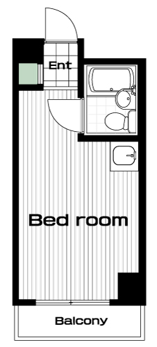 初台駅の賃貸 59,000円 間取り図
