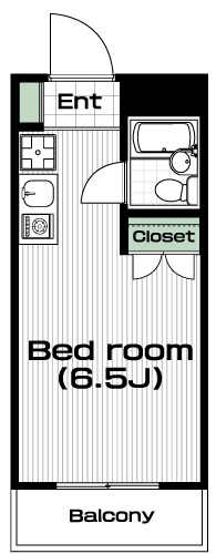 調布駅の賃貸 53,000円 間取り図