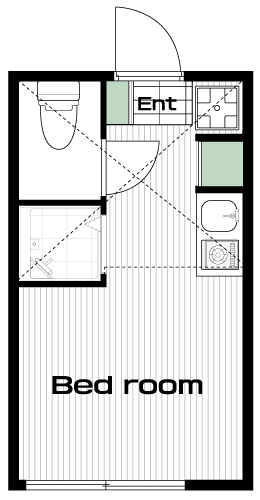芦花公園駅の賃貸 56,500円 間取り図