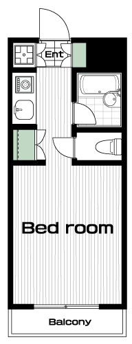 花小金井駅の賃貸 43,000円 間取り図