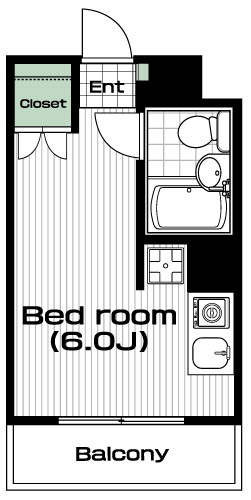 西八王子駅の賃貸 35,000円 間取り図