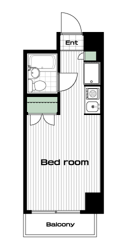 江古田駅の賃貸 68,000円 間取り図